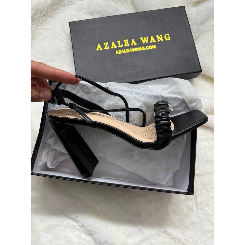 Azalea Wang Chunky Heeled Sandal size 8